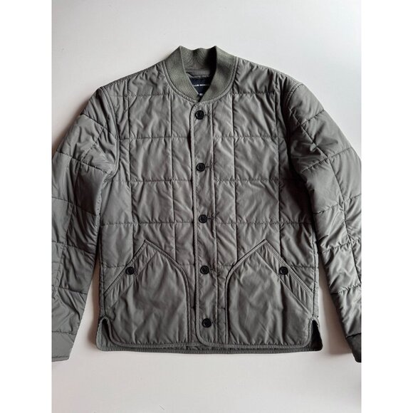 CLUB MONACO Green Quilted Polyester Lightweight Boxy Bomber Jacket, Size XS - Picture 6 of 14